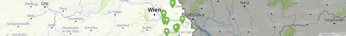 Map view for Pharmacies emergency services nearby Petronell-Carnuntum (Bruck an der Leitha, Niederösterreich)